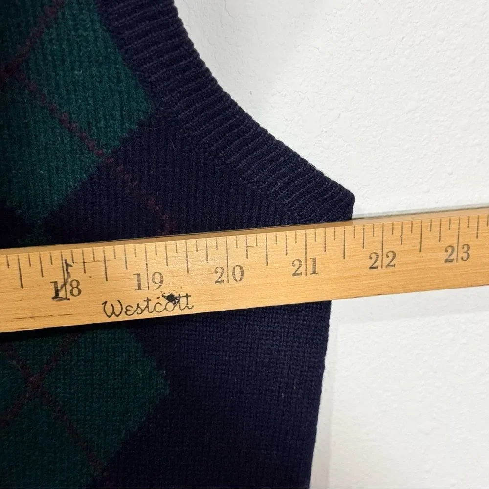 * House of Walsh VTG 1960s Men’s Golf Argyle Sweater Preppy Old Money 44 XL